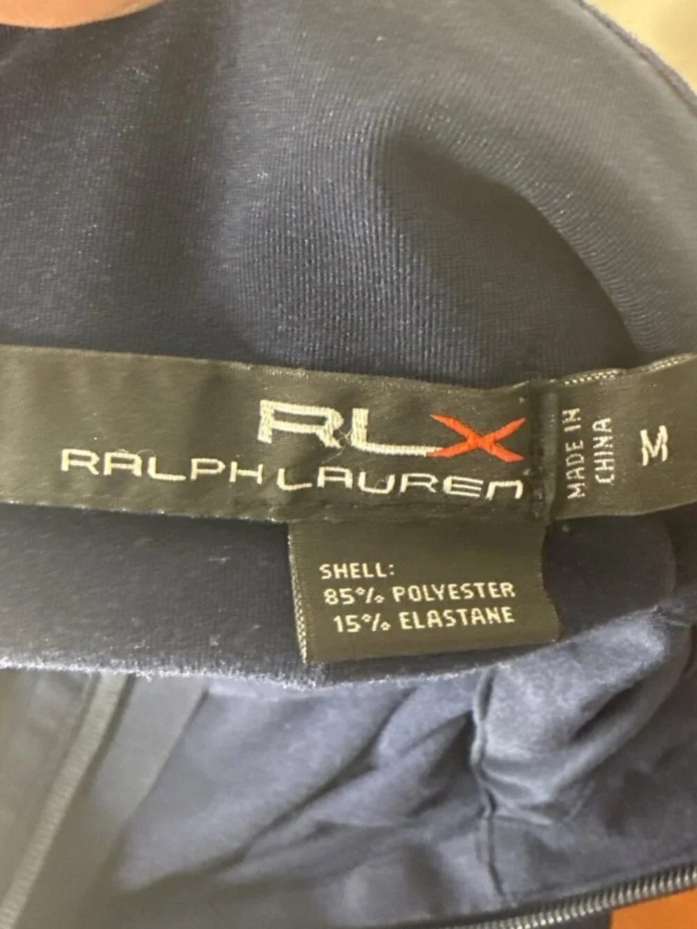 RLX Ralph Lauren Golf 1/4 Zip Men's Navy Blue Stretch Wicking $148 Shirt Size M